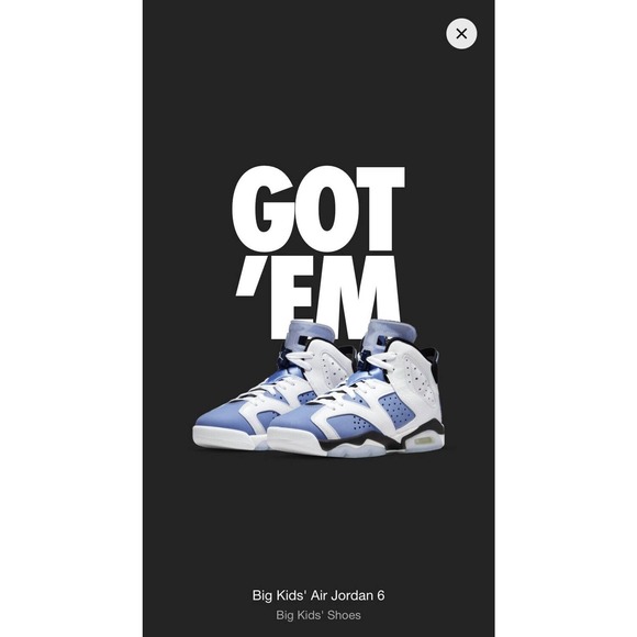 Nike Air Jordan 6 Retro GS UNC Size 6Y GS Women's Size 7.5 384665-410 New DS - Picture 10 of 10